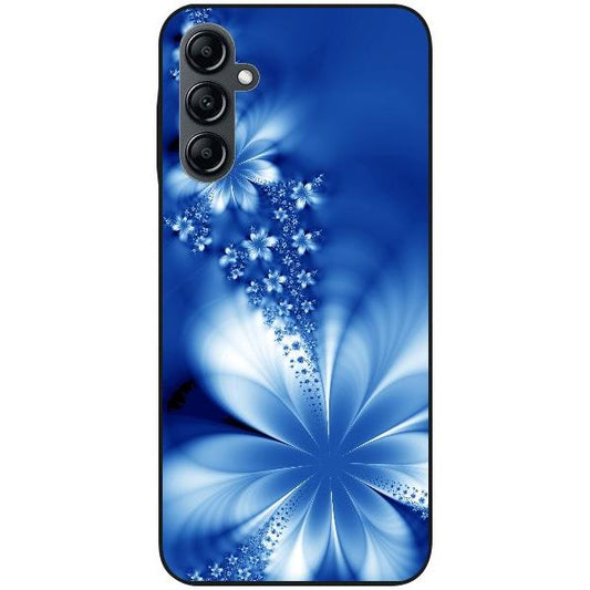 Samsung Galaxy A14 5G Handyhülle - Silikon Hülle transparent - Motiv 1020 Abstract Blau - oder selbst gestalten