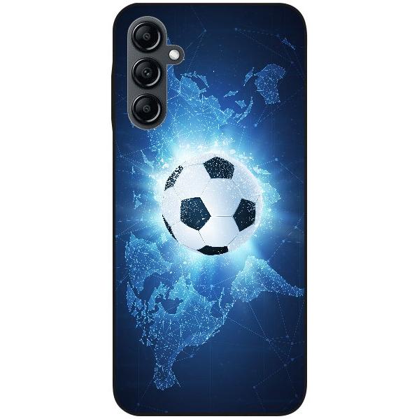 Samsung Galaxy A14 5G Handyhülle - Silikon Hülle transparent - Motiv 3222 Fußball - oder selbst gestalten