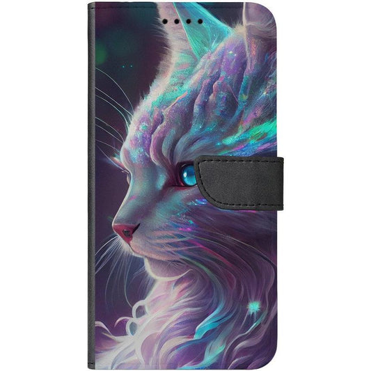 iPhone 11 Pro Handyhülle - Kunstleder Hülle mit Lasche - Motiv 3500 Katze Animiert - oder selbst gestalten