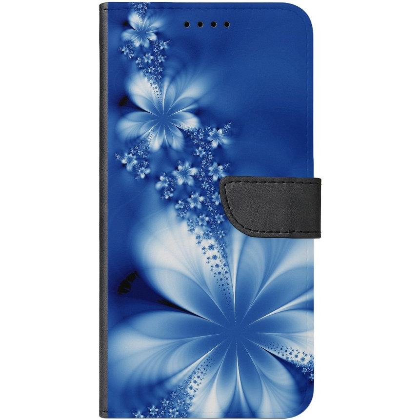 iPhone 11 Pro Handyhülle - Kunstleder Hülle mit Lasche - Motiv 1020 Abstract Blau - oder selbst gestalten