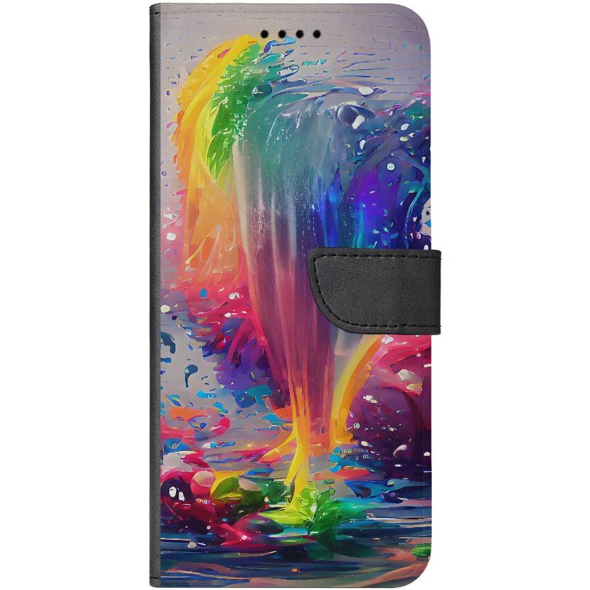 Samsung Galaxy A32 4G Handyhülle - Kunstleder Hülle mit Lasche - Motiv 3387 Farbexplosion - oder selbst gestalten