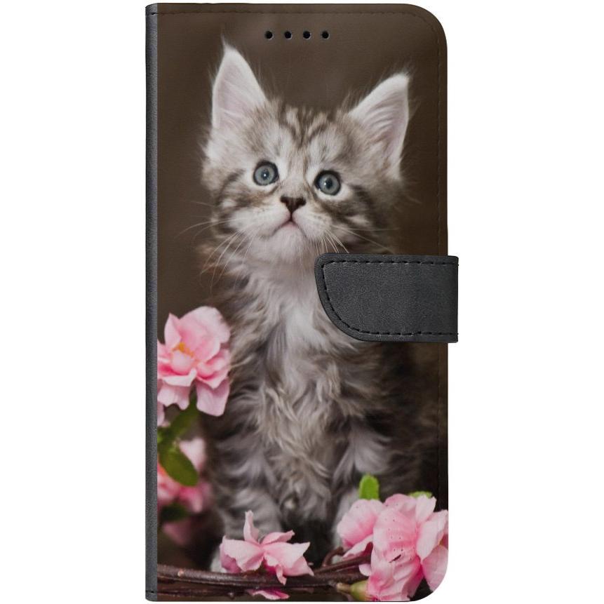 iPhone 7 Handyhülle - Kunstleder Hülle mit Lasche - Motiv 1251 Katze - oder selbst gestalten