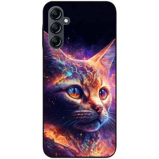 Samsung Galaxy A14 5G Handyhülle - Silikon Hülle transparent - Motiv 3531 Katze animiert - oder selbst gestalten