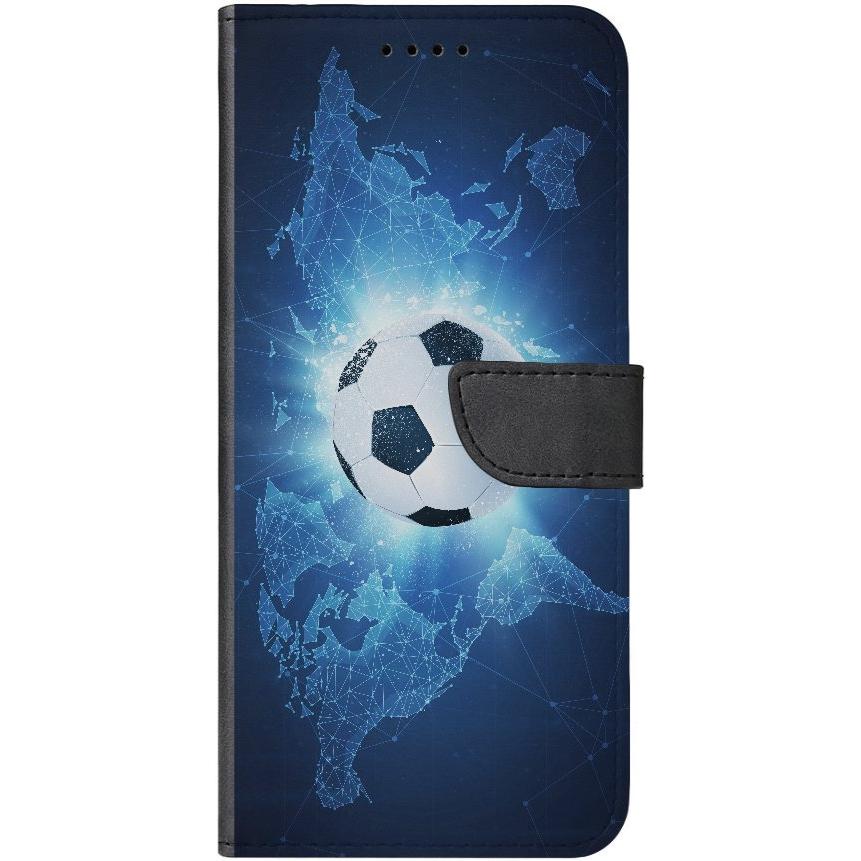 Samsung Galaxy A32 4G Handyhülle - Kunstleder Hülle mit Lasche - Motiv 3222 Fußball - oder selbst gestalten