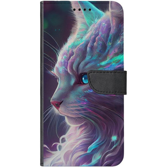 iPhone 7 Handyhülle - Kunstleder Hülle mit Lasche - Motiv 3500 Katze Animiert - oder selbst gestalten