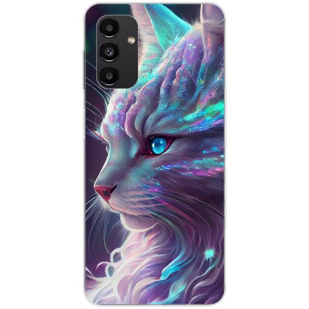 Samsung Galaxy A04s Handyhülle - Silikon Hülle transparent - Motiv 3500 Katze Animiert - oder selbst gestalten