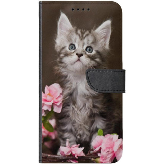 iPhone 11 Pro Handyhülle - Kunstleder Hülle mit Lasche - Motiv 1251 Katze - oder selbst gestalten