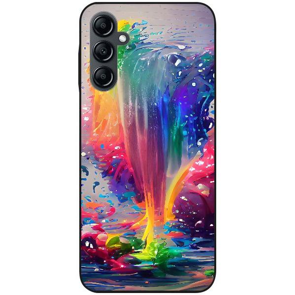 Samsung Galaxy A14 5G Handyhülle - Silikon Hülle transparent - Motiv 3387 Farbexplosion - oder selbst gestalten