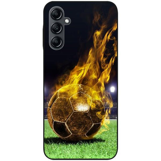 Samsung Galaxy A14 5G Handyhülle - Silikon Hülle transparent - Motiv 1170 Fußball - oder selbst gestalten