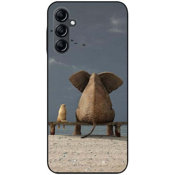 Samsung Galaxy A14 5G Handyhülle - Silikon Hülle transparent - Motiv 1415 Elefant - oder selbst gestalten