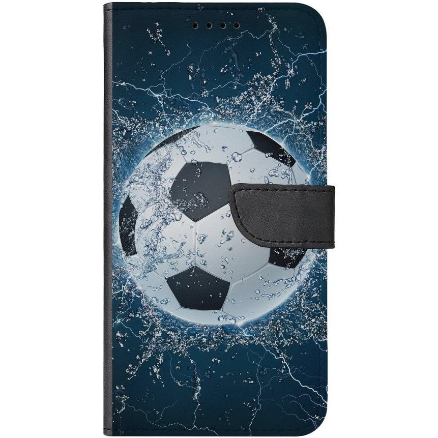 iPhone 11 Pro Handyhülle - Kunstleder Hülle mit Lasche - Motiv 1391 Fußball - oder selbst gestalten