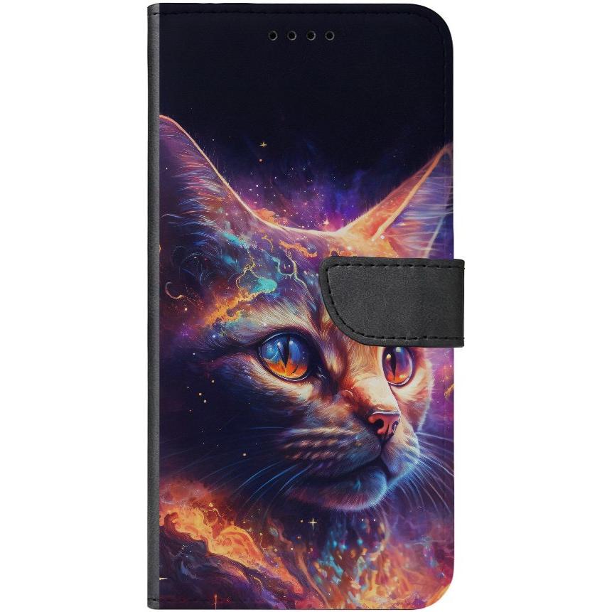 iPhone 7 Handyhülle - Kunstleder Hülle mit Lasche - Motiv 3531 Katze animiert - oder selbst gestalten