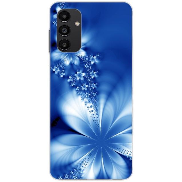 Samsung A13 5G Handyhülle - Silikon Hülle transparent - Motiv 1020 Abstract Blau - oder selbst gestalten